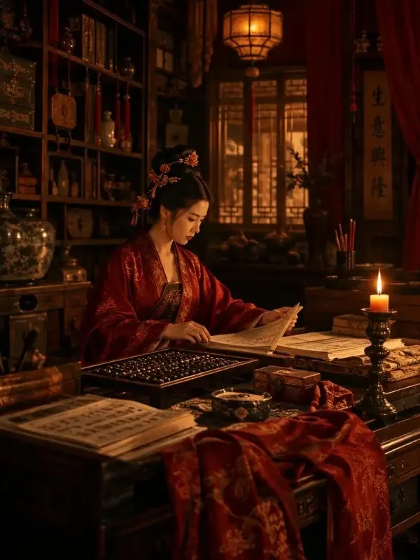 短剧《替嫁新娘的账本》封面海报，古装题材，共 86 集